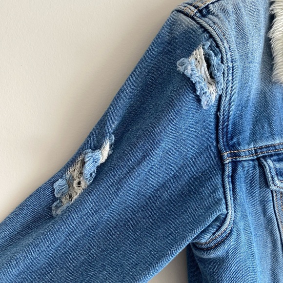 Y2K Pacsun Sherpa-lined Jean Jacket - Picture 3 of 5